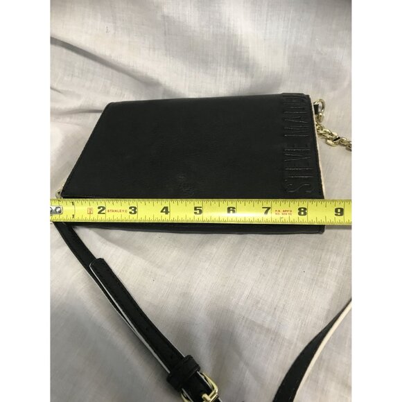 Steve Madden Black Crossbody Wallet With Chain Strap 8 1/2 X 6 1/2" - Picture 4 of 14